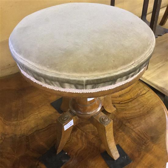 Revolving piano stool